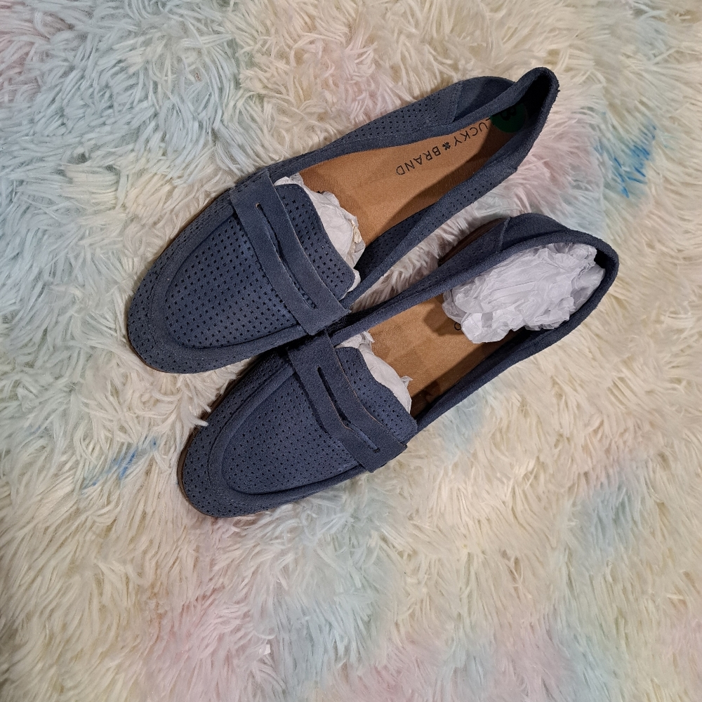 Lucky Brand Loafers Blue, Size 8
